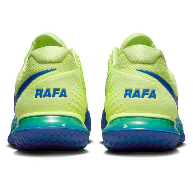 [나이키 남성용 라파 에어 줌 베이퍼 케이지 4 테니스화] NIKE Men`s Rafa Air Zoom Vapor Cage 4 Tennis Shoes - Lemon Twist and Game Royal