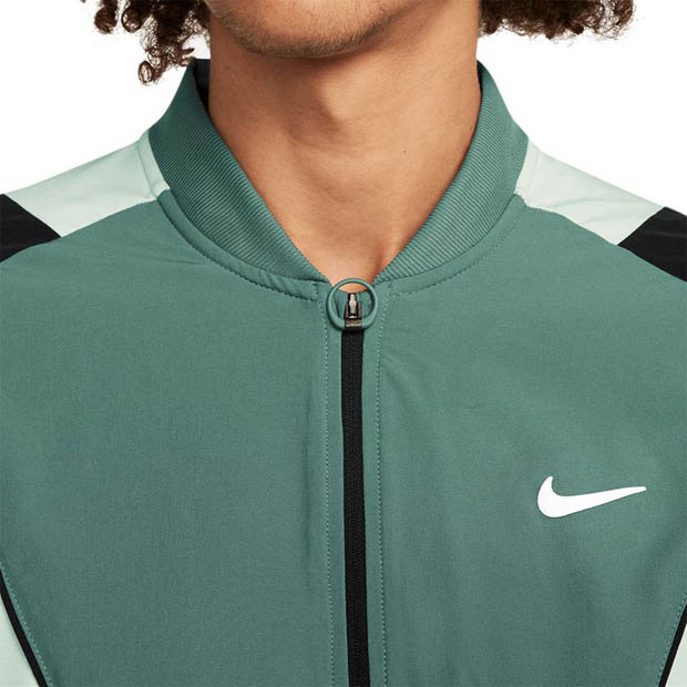 [나이키 남성용 드라이핏 어드밴티지 테니스 자켓] NIKE Men`s Dri-Fit Advantage Tennis Jacket - Bicoastal and White